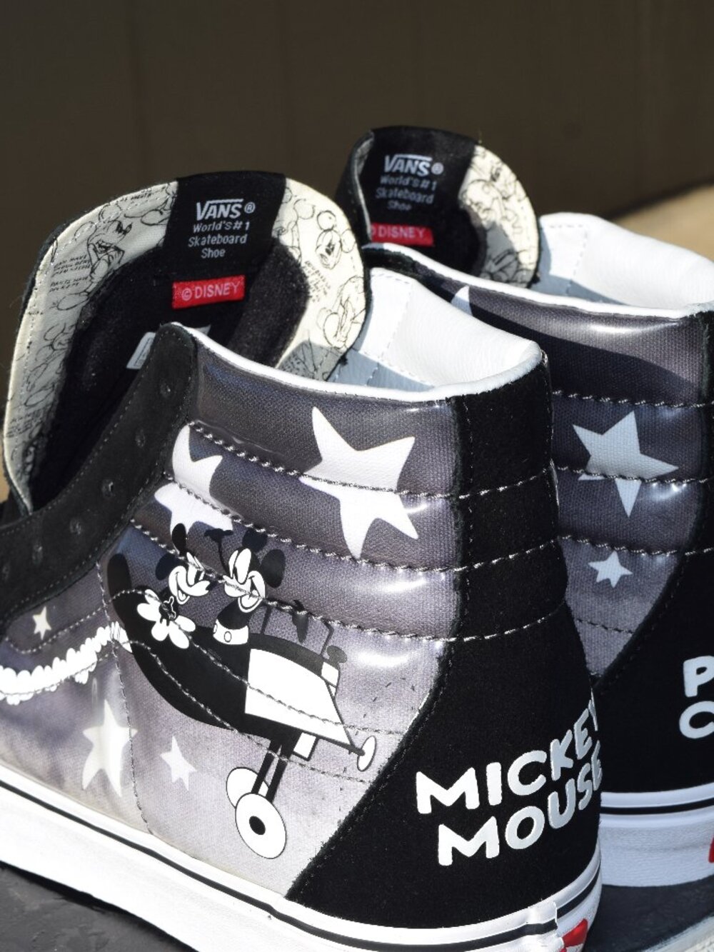 Vans x Disney “Plane Crazy” Sk8‑Hi — Men’s 12 — NEW- Vans x Disney collaboration